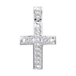 Hip Hop 10K Yellow Gold Cuban Link Chain Diamond Cross Pendant For Men 9 Hip Hop 10K Yellow Gold Cuban Link Chain Diamond Cross Pendant For Men -Outlet Bijou Lush Store hip hop jewelry 10k gold cuban link chain diamond cross pendant for men wh