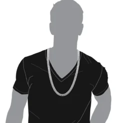 Hip Hop 3 Row Diamond Tennis Chain 14K White Gold Men's Necklace 30 Carats -Outlet Bijou Lush Store hip hop jewelry 3 row diamond tennis chain 14k gold mens necklace 30 carats bodwh