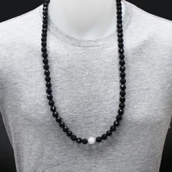 Hip Hop Disco Ball Diamond Necklace 0.85ct -Outlet Bijou Lush Store hip hop jewelry disco ball diamond necklace 085ct p 45400bod