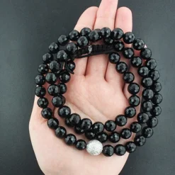 Hip Hop Disco Ball Diamond Necklace 0.85ct -Outlet Bijou Lush Store hip hop jewelry disco ball diamond necklace 085ct p 45400box