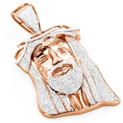 Hip Hop 10K White Gold Diamond Jesus Face Pendant 1.25ct 9 Hip Hop 10K White Gold Diamond Jesus Face Pendant 1.25ct -Outlet Bijou Lush Store hip hop jewelry10k gold diamond jesus face pendant 15ct ro