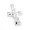 Hip Hop Silver Men's Diamond Cross Pendant 2ct Large -Outlet Bijou Lush Store hip hop silver jewelry mens diamond cross pendant 2ct large 1