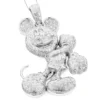 Huge 10K White Gold Diamond Mickey Mouse Pendant 4ct -Outlet Bijou Lush Store huge 10k diamond mickey mouse pendant 4ct p 44281 wh