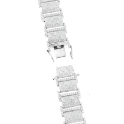 Iced Out 10K White Gold Pave Diamond Bracelet For Men 13.78 -Outlet Bijou Lush Store iced out bracelets 10k pave diamond bracelet 1378 p 35747 backwh