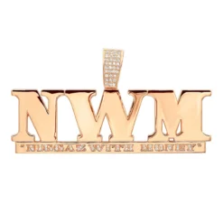 18 Karat 18K Yellow Gold Custom Made Name Plate 1 Carat Diamond Pendant For Men -Outlet Bijou Lush Store jewelry 18 karat gold custom made name plate 1 carat diamond pendant for men ro