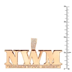 18 Karat 18K Yellow Gold Custom Made Name Plate 1 Carat Diamond Pendant For Men -Outlet Bijou Lush Store jewelry 18 karat gold custom made name plate 1 carat diamond pendant for men rulerro