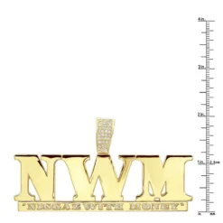 18 Karat 18K Yellow Gold Custom Made Name Plate 1 Carat Diamond Pendant For Men -Outlet Bijou Lush Store jewelry 18 karat gold custom made name plate 1 carat diamond pendant for men rulerye