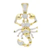 Egyptian Scorpion Diamond Pendant For Men 10K Yellow Gold By LUXURMAN -Outlet Bijou Lush Store jewelry antique style egyptian scorpion diamond pendant for men 10k gold by luxurman mainye