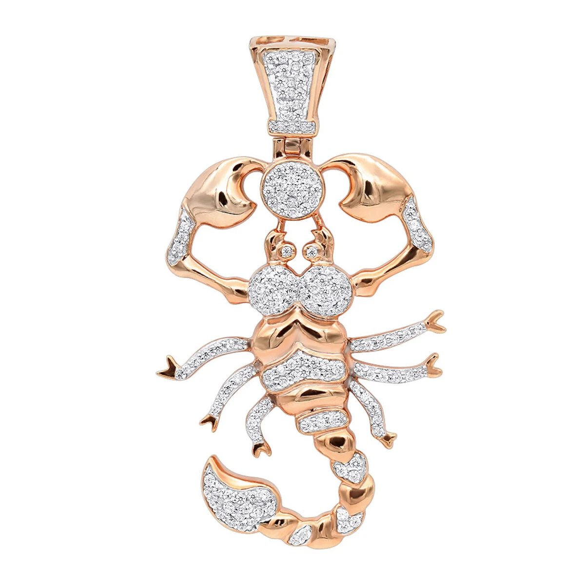 Egyptian Scorpion Diamond Pendant For Men 10K Yellow Gold By LUXURMAN 5 Egyptian Scorpion Diamond Pendant For Men 10K Yellow Gold By LUXURMAN - Image 3