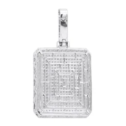 Big 14K Yellow Gold Iced Out Diamond Dog Tag Pendant For Men 8 Carats 2.25 Inches -Outlet Bijou Lush Store jewelry big 14k gold iced out diamond dog tag pendant for men 8 carats 225 inches 803182 backwh