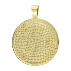 Custom Aztec Sun Stone Calendar Coin Diamond Pendant 18K Yellow Gold For Men -Outlet Bijou Lush Store jewelry custom aztec sun stone calendar coin diamond pendant in 18k gold for men backye