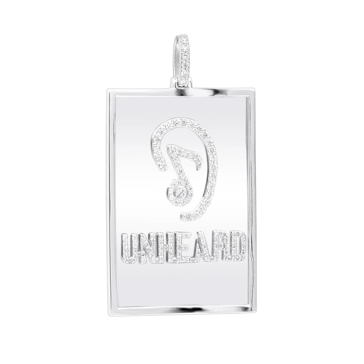 Custom-made 14K Rose Gold Diamond Unheard Pendant For Men 1.4Ct 4 Custom-made 14K Rose Gold Diamond Unheard Pendant For Men 1.4Ct - Image 2