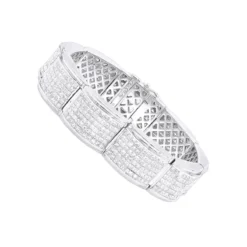 Designer 45ct Men's Diamond Bracelet 14K Yellow Gold Princess Cut Invisible Set Diamonds 10 Designer 45ct Men's Diamond Bracelet 14K Yellow Gold Princess Cut Invisible Set Diamonds -Outlet Bijou Lush Store jewelry designer 45ct mens diamond bracelet 14k gold princess cut invisible set diamonds wh