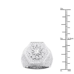 Joe Rodeo 14K Yellow Gold Statement Unique Men's Diamond Pinky Ring 6.16Ct -Outlet Bijou Lush Store jewelry joe rodeo unique mens diamond pinky ring 14k gold statement jewelry 616ct rulerwh