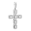 Large 2in Unique Men's Diamond Cross Pendant 14K White Gold Round Baguette Diamonds -Outlet Bijou Lush Store jewelry large 2in unique mens diamond cross pendant 14k gold round baguette diamonds 803179 mainwh