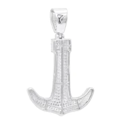 Large 10K Yellow Gold Diamond Anchor Pendant For Men 1.25 Carats 13 Large 10K Yellow Gold Diamond Anchor Pendant For Men 1.25 Carats -Outlet Bijou Lush Store jewelry large real 10k gold diamond anchor pendant for men 125 carats backwh