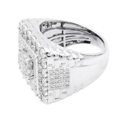 Large Real Hip Hop Diamond Pinky Ring For Men 14K Yellow Gold Square Shape 2.25ct -Outlet Bijou Lush Store jewelry large real hip hop diamond pinky ring for men 14k gold square shape 225ct 803186 backwh