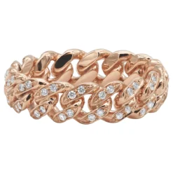 LUXURMAN Bands Solid 14K Yellow Gold Cuban Link Chain Diamond Ring For Men 0.7ct 15 LUXURMAN Bands Solid 14K Yellow Gold Cuban Link Chain Diamond Ring For Men 0.7ct -Outlet Bijou Lush Store jewelry luxurman bands solid 14k gold cuban link chain diamond ring for men 07ct backro