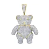 Luxurman Charms 10K Yellow Gold Large Teddy Bear Diamond Pendant Men's 3.25ct -Outlet Bijou Lush Store jewelry luxurman charms real 10k gold large teddy bear diamond pendant mens 325ct mainye