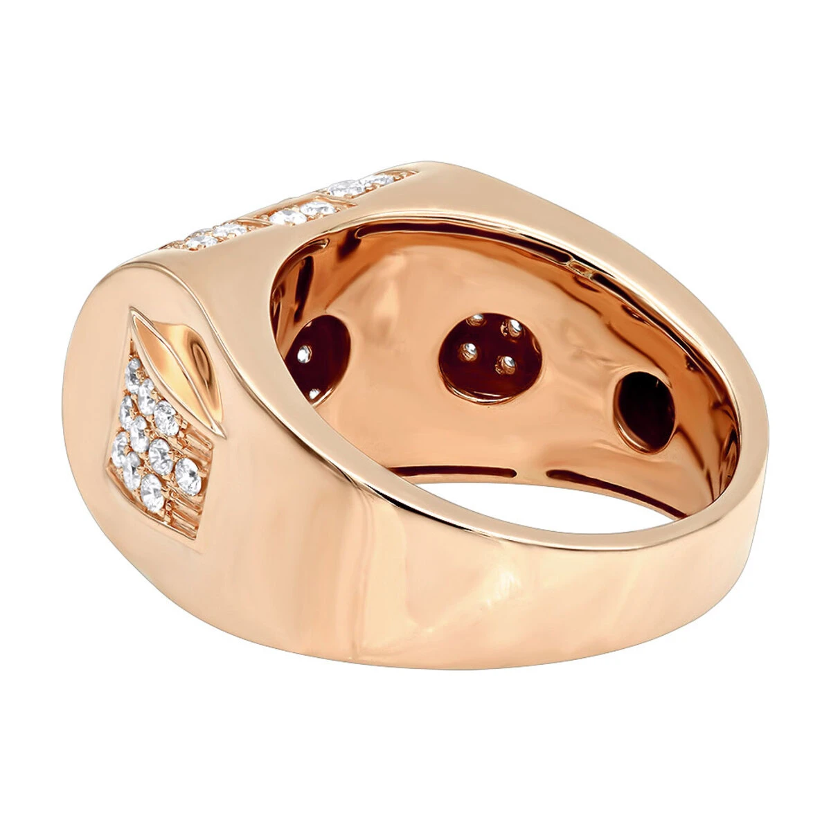 Luxurman Diamond Ring For Men 10K Yellow Gold 1.65ct 8 Luxurman Diamond Ring For Men 10K Yellow Gold 1.65ct - Image 6