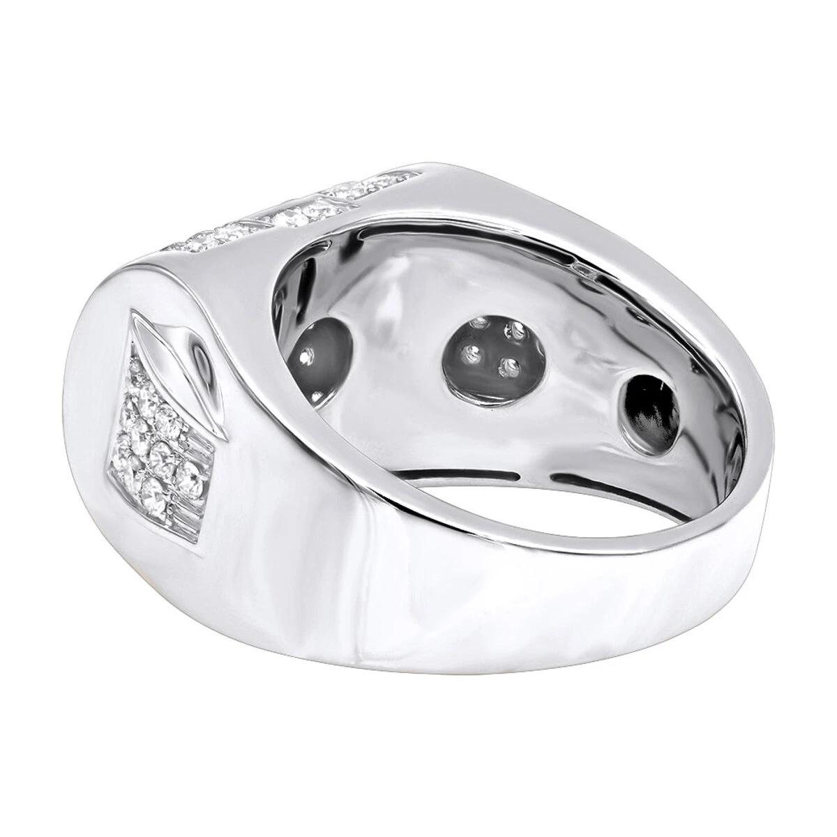 Luxurman Diamond Ring For Men 10K Yellow Gold 1.65ct 6 Luxurman Diamond Ring For Men 10K Yellow Gold 1.65ct - Image 4