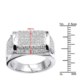 Luxurman Diamond Ring For Men 10K Yellow Gold 1.65ct 17 Luxurman Diamond Ring For Men 10K Yellow Gold 1.65ct -Outlet Bijou Lush Store jewelry luxurman diamond ring for men 10k gold 165ct rulerwh