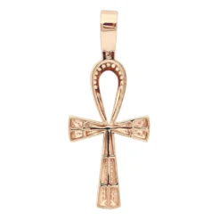 Luxurman Egyptian Ankh Cross Diamond Pendant 14K White Gold 0.6CT 2 3/4 Inch -Outlet Bijou Lush Store jewelry luxurman pharaoh egyptian ankh cross diamond pendant in 14k gold 06ct backro 1