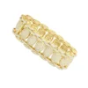 Men's Hip Hop Style Iced Out Diamond Link Bracelet 14K Yellow Gold By Joe Rodeo 21Ct
