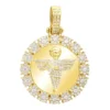 10K Yellow Gold Angel Diamond Medallion Pendant For Men 2.15 CT -Outlet Bijou Lush Store jewelry real 10k gold angel diamond medallion pendant for men 215 ct mainye