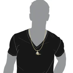 10K Yellow Gold Angry Emoji With AK47 Machine Gun Pendant With Diamonds 1.2ct -Outlet Bijou Lush Store jewelry real 10k gold angry emoji with ak47 machine gun pendant with diamonds 12ct bodye