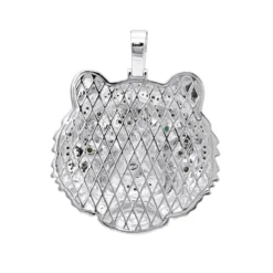 14K Yellow Gold Tiger Head Diamond Pendant For Men 2.2ct Black Diamonds 13 14K Yellow Gold Tiger Head Diamond Pendant For Men 2.2ct Black Diamonds -Outlet Bijou Lush Store jewelry real 14k gold tiger head diamond pendant for men 22ct black diamonds backwh