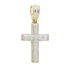 Religious 14K Yellow Gold Large Baguette & Round Diamonds Men's Cross 1.5ct -Outlet Bijou Lush Store jewelry religious jewelry large baguette round diamonds mens cross 15ct 14k gold 803184 mainye