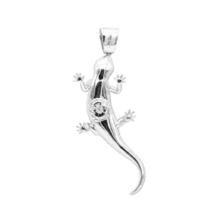 Unique Fully Iced Out Diamond Lizard Pendant 14K White Gold 14ct By Joe Rodeo -Outlet Bijou Lush Store jewelry unique fully iced out diamond lizard pendant in 14k gold 14ct by joe rodeo backwh