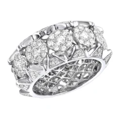 3 Carat Diamond Eternity Band 10K Yellow Gold For Men -Outlet Bijou Lush Store jewelry unique mens diamond rings 3 carat diamond eternity band in 10k gold wh