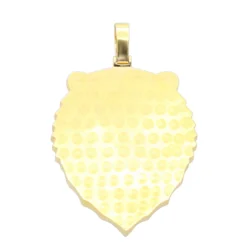 Large 14K Yellow Gold Men's Diamond Tiger Pendant With Black Enamel 10 Carats 18 Large 14K Yellow Gold Men's Diamond Tiger Pendant With Black Enamel 10 Carats -Outlet Bijou Lush Store large 14k gold mens diamond tiger pendant with black enamel 10 carats 000773 backye