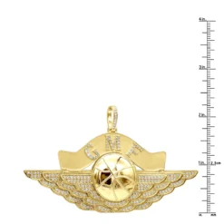 Large Custom Made Men's Diamond Basketball Pendant W Initials Solid 10K Yellow Gold -Outlet Bijou Lush Store large custom made mens diamond basketball pendant w initials solid 10k gold 000902 rulerye