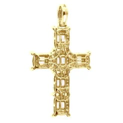 Large Diamond Cross Pendant For Men 14K White Gold Baguette Round Diamonds 3 Carat -Outlet Bijou Lush Store large diamond cross pendant for men 14k gold baguette round diamonds 3 carat 803237 backye