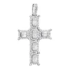 Large Diamond Cross Pendant For Men 14K White Gold Baguette Round Diamonds 3 Carat -Outlet Bijou Lush Store large diamond cross pendant for men 14k gold baguette round diamonds 3 carat 803237 wh