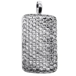 Large Diamond Dog Tag Pendant 14K White Gold Fully Iced Out Design 10.5ct 13 Large Diamond Dog Tag Pendant 14K White Gold Fully Iced Out Design 10.5ct -Outlet Bijou Lush Store large diamond dog tag pendant in 14k gold fully iced out design 105ct 804084 back white