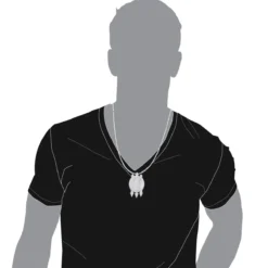 Large Loyalty Respect Family Diamond Pendant In Sterling Silver -Outlet Bijou Lush Store large loyalty respect family diamond pendant custom made in sterling silver 100363 w body