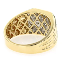 Luxurman 1 Carat Men's Diamond Ring 14K White Gold Pinky Ring 10 Luxurman 1 Carat Men's Diamond Ring 14K White Gold Pinky Ring -Outlet Bijou Lush Store luxurman 1 carat mens diamond ring 14k yellow rose white gold pinky ring backye