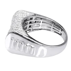 Luxurman 2 Carat Men's Diamond Ring 10K White Gold Pinky Ring -Outlet Bijou Lush Store luxurman 2 carat mens diamond ring 10k gold pinky ring backwh