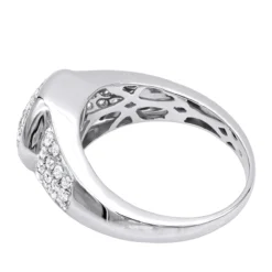 Luxurman 10K Yellow Gold Diamond Ring For Men 1.1ct Octagonal Shape -Outlet Bijou Lush Store luxurman diamond rings 10k gold diamond ring for men 1 1ct octagonal shape backwh