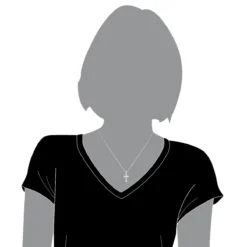 Luxurman Love Quotes: Small Sterling Silver Diamond Cross Pendant -Outlet Bijou Lush Store luxurman love quotes necklaces small sterling silver diamond cross pendant bod