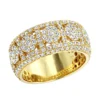 Luxurman Men's 14K Yellow Gold Unique Men's Diamond Wedding Band 2.75ct -Outlet Bijou Lush Store luxurman mens rings 14k gold unique mens diamond wedding band 275ct mainye