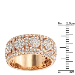 Luxurman Men's 14K Yellow Gold Unique Men's Diamond Wedding Band 2.75ct -Outlet Bijou Lush Store luxurman mens rings 14k gold unique mens diamond wedding band 275ct rulerro