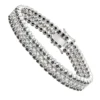 Luxurman White And Black Diamond Tennis Bracelet For Men 10K White Gold 8.5ct -Outlet Bijou Lush Store luxurman white and black diamond tennis bracelet for men in 14k gold 85ct mainwh