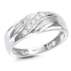 Men's 14K White Gold 5 Stone Diamond Wedding Band 0.20ct -Outlet Bijou Lush Store mens 14k 5 stone diamond wedding band 020ct p 22527 wh
