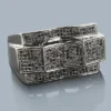 Men's Black Diamond Ring 0.62ct 10K Gold