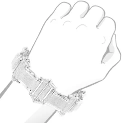 14K White Gold Pave Diamond Bracelet For Men 7.98ct -Outlet Bijou Lush Store mens bracelets 14k gold mens diamond bracelet 798ct p 7077 bodwh